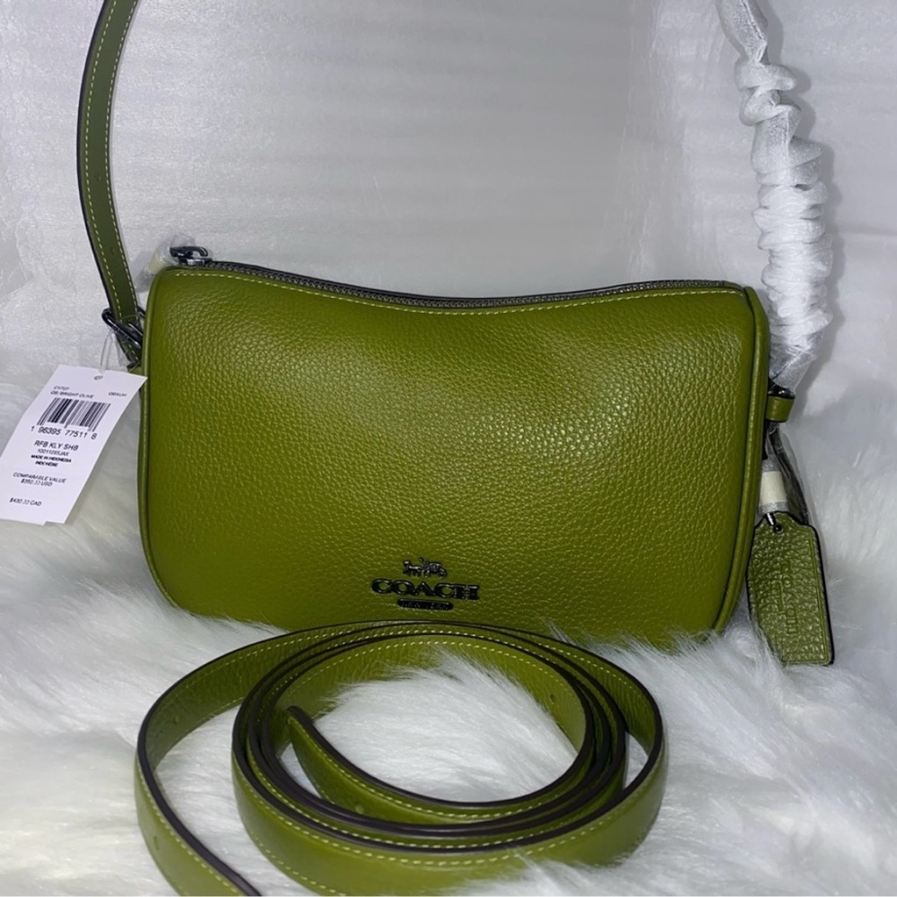 Coach 💚🩶💚 Kailey Shoulder crossbody leather purse Bag - Picture 6 of 16